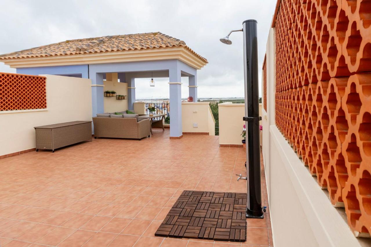 Ático con terraza-solárium y piscina 4-6 personas WIFI A/C Roda Exterior foto